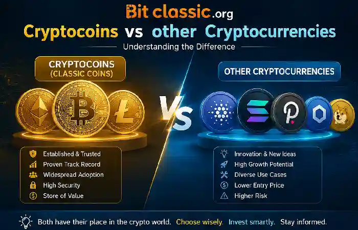 bitclassic.org cryptocoins vs cryptocurrencies