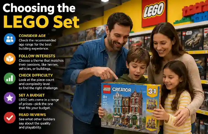 choosing the lego set