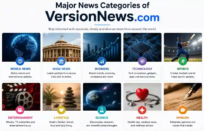 major news categories of versionnews.com