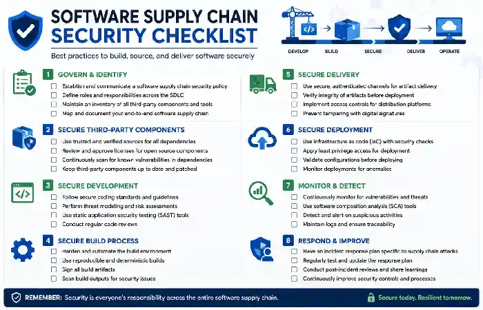 software supply security checklist
